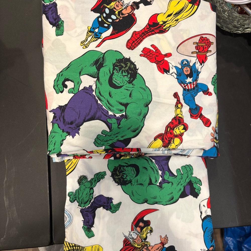 Pottery Barn Kids Marvel Comics twin sheet set